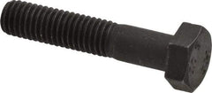 Value Collection - M8x1.25mm Metric Coarse, 40mm Length Under Head Hex Head Cap Screw - Partially Threaded, Grade 10.9 Steel, Black Oxide Finish, 13mm Hex - USA Tool & Supply