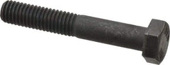 Value Collection - M8x1.25mm Metric Coarse, 50mm Length Under Head Hex Head Cap Screw - Partially Threaded, Grade 10.9 Steel, Black Oxide Finish, 13mm Hex - USA Tool & Supply