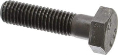 Value Collection - M10x1.50mm Metric Coarse, 40mm Length Under Head Hex Head Cap Screw - Partially Threaded, Grade 10.9 Steel, Black Oxide Finish, 17mm Hex - USA Tool & Supply