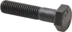 Value Collection - M10x1.50mm Metric Coarse, 45mm Length Under Head Hex Head Cap Screw - Partially Threaded, Grade 10.9 Steel, Black Oxide Finish, 17mm Hex - USA Tool & Supply