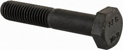 Value Collection - M10x1.50mm Metric Coarse, 55mm Length Under Head Hex Head Cap Screw - Partially Threaded, Grade 10.9 Steel, Uncoated, 17mm Hex - USA Tool & Supply