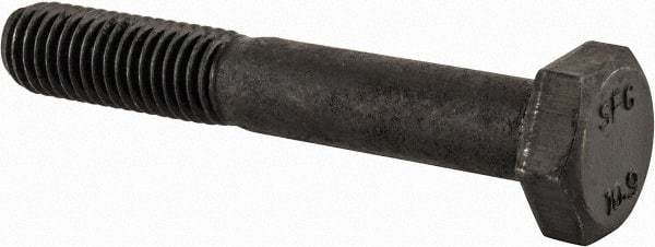 Value Collection - M10x1.50mm Metric Coarse, 65mm Length Under Head Hex Head Cap Screw - Partially Threaded, Grade 10.9 Steel, Uncoated, 17mm Hex - USA Tool & Supply