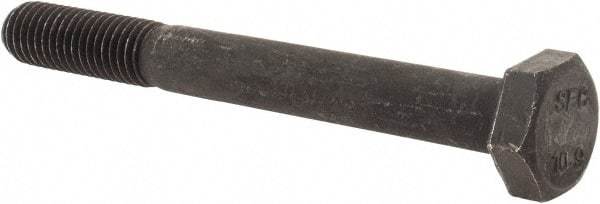 Value Collection - M10x1.50mm Metric Coarse, 90mm Length Under Head Hex Head Cap Screw - Partially Threaded, Grade 10.9 Steel, Uncoated, 17mm Hex - USA Tool & Supply