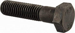 Value Collection - M12x1.75mm Metric Coarse, 50mm Length Under Head Hex Head Cap Screw - Partially Threaded, Grade 10.9 Steel, Black Oxide Finish, 19mm Hex - USA Tool & Supply