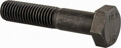 Value Collection - M12x1.75mm Metric Coarse, 60mm Length Under Head Hex Head Cap Screw - Partially Threaded, Grade 10.9 Steel, Black Oxide Finish, 19mm Hex - USA Tool & Supply