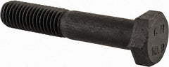 Value Collection - M12x1.75mm Metric Coarse, 65mm Length Under Head Hex Head Cap Screw - Partially Threaded, Grade 10.9 Steel, Uncoated, 19mm Hex - USA Tool & Supply