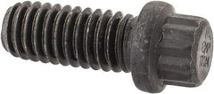 Value Collection - 5/16-18 UNC, 3/4" Length Under Head, 12 Point Drive Flange Bolt - 3/4" Thread Length, 170M PSI Alloy Steel, Smooth Flange, Uncoated - USA Tool & Supply