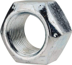 Value Collection - 1-14 UNF Grade C Hex Lock Nut with Distorted Thread - 1-1/2" Width Across Flats, 7/8" High, Cadmium Clear-Plated Finish - USA Tool & Supply