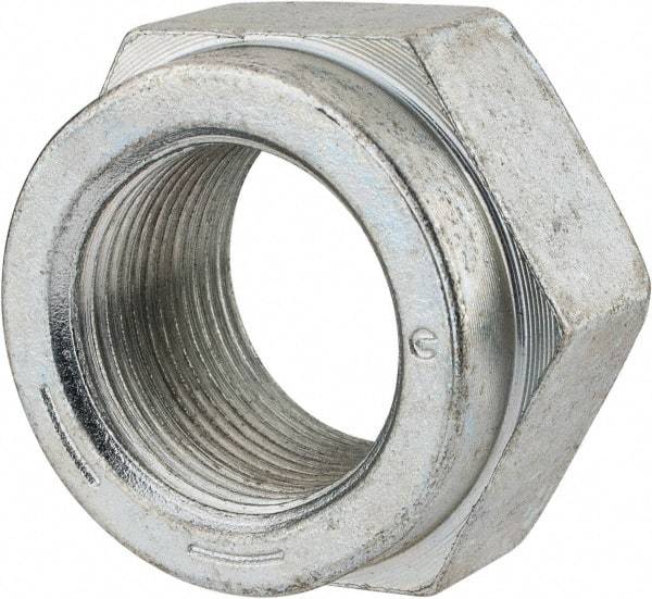 Value Collection - 1-3/8 - 12 UNF Grade C Hex Lock Nut with Distorted Thread - 2-1/16" Width Across Flats, 1-13/64" High, Cadmium Clear-Plated Finish - USA Tool & Supply