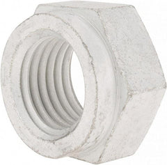 Value Collection - 1-1/2 - 6 UNC Grade C Hex Lock Nut with Distorted Thread - 2-1/4" Width Across Flats, 1-5/16" High, Cadmium Clear-Plated Finish - USA Tool & Supply