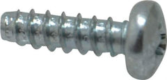 Value Collection - #8 Pan Head Phillips Sheet Metal Screw - Steel, 1/2" Length Under Head, Grade 2 - USA Tool & Supply