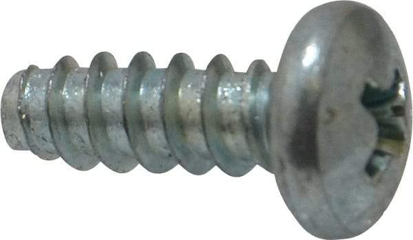 Value Collection - #10 Pan Head Phillips Sheet Metal Screw - Steel, 1/2" Length Under Head, Grade 2 - USA Tool & Supply