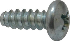 Value Collection - #10 Pan Head Phillips Sheet Metal Screw - Steel, 1/2" Length Under Head, Grade 2 - USA Tool & Supply