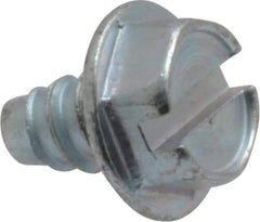 Value Collection - #8 Hex Washer Head Slotted Sheet Metal Screw - Steel, 1/4" Length Under Head, Grade 2 - USA Tool & Supply