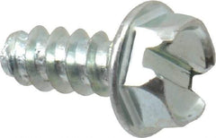 Value Collection - #8 Hex Washer Head Slotted Sheet Metal Screw - Steel, 3/8" Length Under Head, Grade 2 - USA Tool & Supply