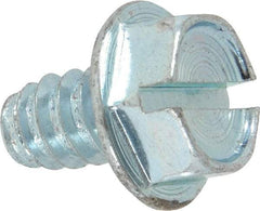 Value Collection - 5/16" Hex Washer Head Slotted Sheet Metal Screw - Steel, 1/2" Length Under Head, Grade 2 - USA Tool & Supply