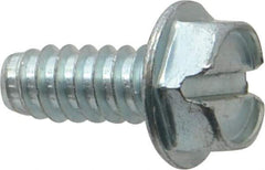 Value Collection - 5/16" Hex Washer Head Slotted Sheet Metal Screw - Steel, 3/4" Length Under Head, Grade 2 - USA Tool & Supply