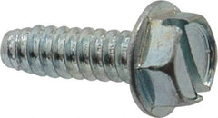Value Collection - 5/16" Hex Washer Head Slotted Sheet Metal Screw - Steel, 1" Length Under Head, Grade 2 - USA Tool & Supply