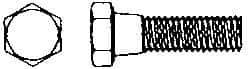 Value Collection - 1/2-13 Thread, 3-1/2" Length Under Head, Steel Hex Head Bolt - Hot Dipped Galvanized Coated, 3/4" Hex, UNC Thread, ANSI/ASME B18.2.2 & ASME B18.2.1, Grade 2 - USA Tool & Supply