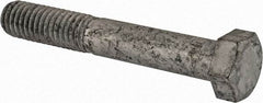 Value Collection - 3/8-16 Thread, 2-1/2" Length Under Head, Steel Hex Head Bolt - Hot Dipped Galvanized Coated, 9/16" Hex, UNC Thread, ANSI/ASME B18.2.2 & ASME B18.2.1, Grade 2 - USA Tool & Supply