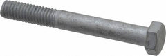 Value Collection - 3/8-16 Thread, 3" Length Under Head, Steel Hex Head Bolt - Hot Dipped Galvanized Coated, 9/16" Hex, UNC Thread, ANSI/ASME B18.2.2 & ASME B18.2.1, Grade 2 - USA Tool & Supply