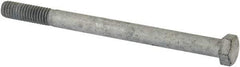 Value Collection - 3/8-16 Thread, 5" Length Under Head, Steel Hex Head Bolt - Hot Dipped Galvanized Coated, UNC Thread, ASTM A307, Grade 2 - USA Tool & Supply