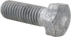 Value Collection - 1/2-13 Thread, 1-1/2" Length Under Head, Steel Hex Head Bolt - Hot Dipped Galvanized Coated, 3/4" Hex, UNC Thread, ANSI/ASME B18.2.2 & ASME B18.2.1, Grade 2 - USA Tool & Supply