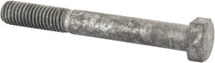 Value Collection - 1/2-13 Thread, 4" Length Under Head, Steel Hex Head Bolt - Hot Dipped Galvanized Coated, 3/4" Hex, UNC Thread, ANSI/ASME B18.2.2 & ASME B18.2.1, Grade 2 - USA Tool & Supply