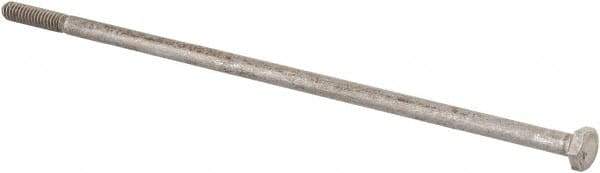 Value Collection - 1/4-20 Thread, 8" Length Under Head, Steel Hex Head Bolt - Uncoated, UNC Thread, ASTM A307, Grade 2 - USA Tool & Supply