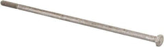 Value Collection - 1/4-20 Thread, 8" Length Under Head, Steel Hex Head Bolt - Uncoated, UNC Thread, ASTM A307, Grade 2 - USA Tool & Supply