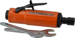 Dotco - 1/4" Collet, Straight Handle, Straight Air Die Grinder - 23,000 RPM, Rear Exhaust, 37 CFM, 0.9 hp, 90 psi, 1/4" Inlet - USA Tool & Supply