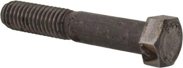 Value Collection - 7/16-14 Thread, 2-1/2" Length Under Head, Steel Hex Head Bolt - Uncoated, UNC Thread, ASTM A307, Grade 2 - USA Tool & Supply