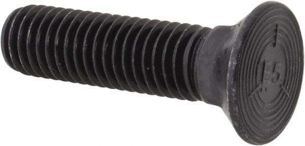 Value Collection - 1/2-13 UNC, 2" OAL, Steel Plow Bolt - Uncoated, Grade 5 - USA Tool & Supply