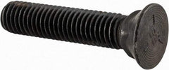 Value Collection - 1/2-13 UNC, 2-1/2" OAL, Steel Plow Bolt - Uncoated, Grade 5 - USA Tool & Supply