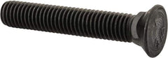 Value Collection - 1/2-13 UNC, 3" OAL, Steel Plow Bolt - Uncoated, Grade 5 - USA Tool & Supply