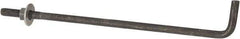 Value Collection - 3/8-16, 10" OAL Bent Anchor Bolt - Grade 2 Steel - USA Tool & Supply