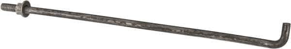 Value Collection - 1/2-13, 18" OAL Bent Anchor Bolt - Grade 2 Steel - USA Tool & Supply