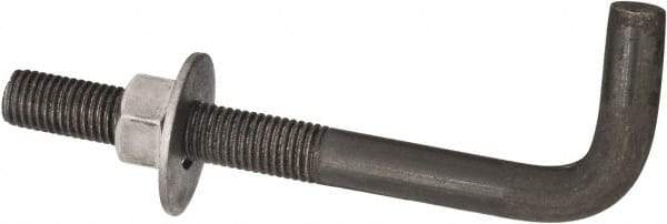 Value Collection - 3/4-10, 8" OAL Bent Anchor Bolt - Grade 2 Steel - USA Tool & Supply