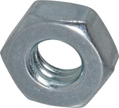 Value Collection - 5/16-18 UNC Steel Right Hand Machine Screw Hex Nut - 9/16" Across Flats, 7/32" High, Zinc Clear Finish - USA Tool & Supply