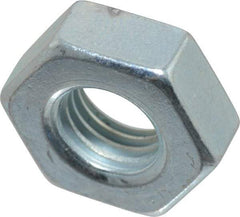 Value Collection - 5/16-24 UN Steel Right Hand Machine Screw Hex Nut - 9/16" Across Flats, 0.225" High, Zinc-Plated Finish, 2B Class of Fit - USA Tool & Supply