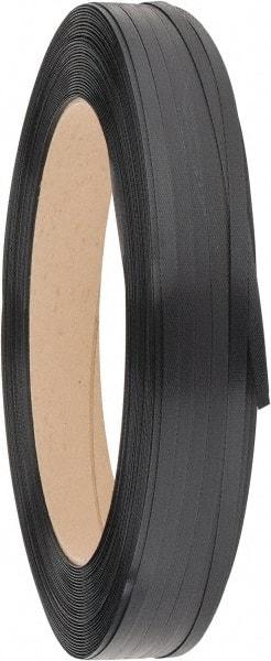 Made in USA - 3,600' Long x 1/2" Wide, Coil Case Polypropylene Strapping - 500 Lb Capacity, 0.02" Thick - USA Tool & Supply