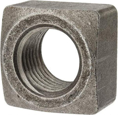 Value Collection - 1-1/4-7 Steel Square Nut - Uncoated, 1-7/8" Square Width x 1-3/32" Overall Height - USA Tool & Supply