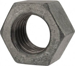 Value Collection - 7/8-9 UNC Steel Right Hand Hex Nut - 1-5/16" Across Flats, 3/4" High, Hot Dipped Galvanized Finish - USA Tool & Supply