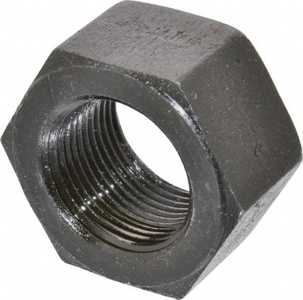 Value Collection - 1-1/4 - 12 UNF Steel Right Hand Hex Nut - 1-7/8" Across Flats, 1-1/16" High, Uncoated - USA Tool & Supply