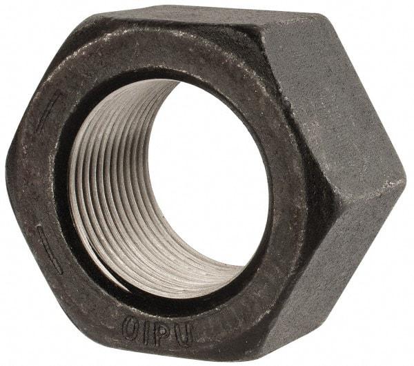Value Collection - 1-3/8 - 12 UN Steel Right Hand Hex Nut - 2-1/16" Across Flats, 1-11/64" High, Uncoated - USA Tool & Supply