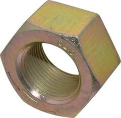 Value Collection - 1-1/4 - 12 UNF Steel Right Hand Hex Nut - 1-7/8" Across Flats, 1-1/16" High, Zinc Yellow Dichromate Finish - USA Tool & Supply