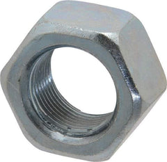 Value Collection - 1-14 UNF Steel Right Hand Hex Nut - 1-1/2" Across Flats, 0.8594" High, Zinc-Plated Finish - USA Tool & Supply