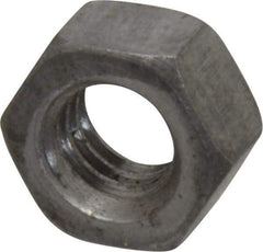 Value Collection - 5/16-18 UNC Steel Right Hand Hex Nut - 1/2" Across Flats, 0.2656" High, Uncoated - USA Tool & Supply