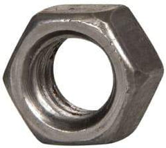 Value Collection - 3/8-16 UNC Steel Right Hand Hex Nut - 9/16" Across Flats, 0.3281" High, Uncoated - USA Tool & Supply