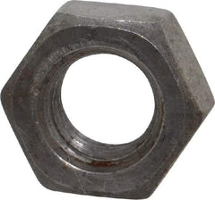 Value Collection - 7/16-14 UNC Steel Right Hand Hex Nut - 11/16" Across Flats, 3/8" High, Uncoated - USA Tool & Supply